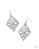 Paparazzi Pumped Up Posies - Blue Earring