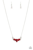 Paparazzi One Empire at a Time - Red Necklace
