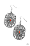 Paparazzi Greco-Roman Romance - Orange Earring