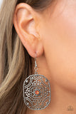 Paparazzi Greco-Roman Romance - Orange Earring