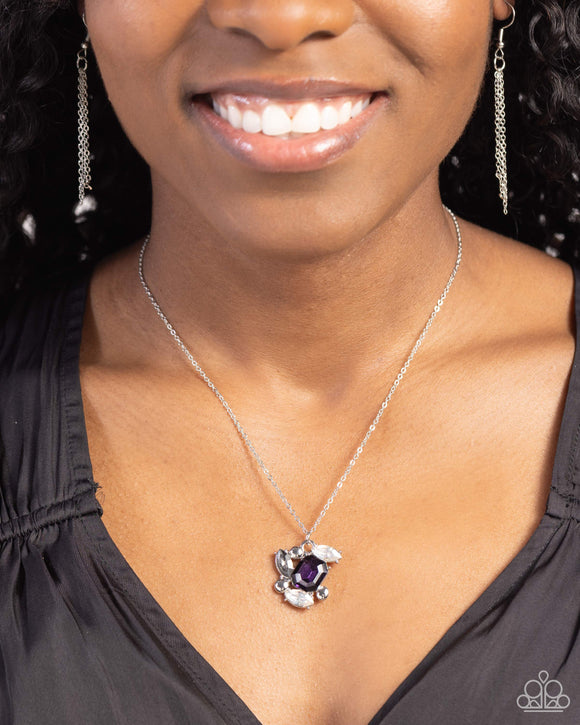 Paparazzi Prismatic Projection - Purple Necklace