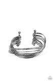 Paparazzi Industrialized Shimmer - Black  Bracelet