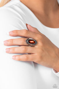 Paparazzi Coquettishly Casablanca - Brown Ring