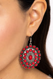 Paparazzi Bohemian Badlands - Red Earring