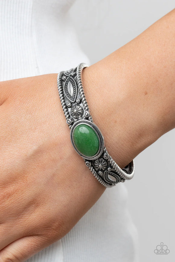 Paparazzi Rural Repose - Green Bracelet