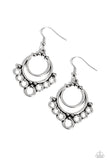 Paparazzi Rustic Rotary - Silver Earring