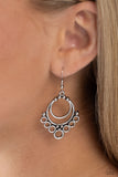 Paparazzi Rustic Rotary - Silver Earring