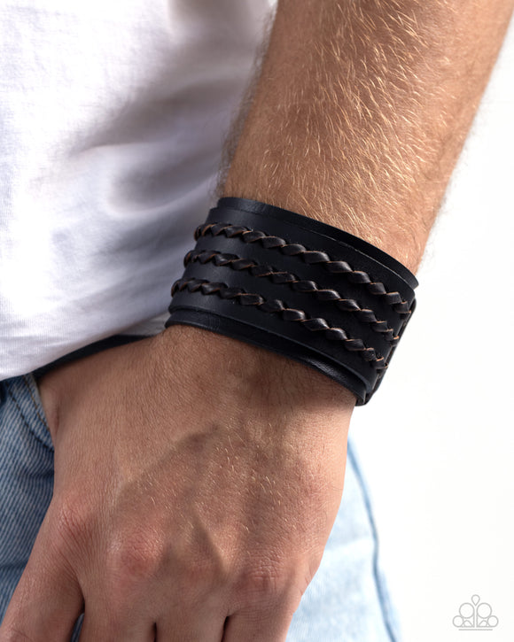 Paparazzi Western Twist - Black Bracelet