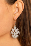 Paparazzi Glacial Glades - White Earrings