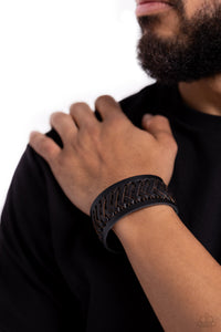 Paparazzi Western WRAP-ture - Black Bracelet