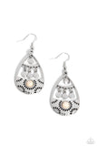 Paparazzi Country Cabana - White Earring