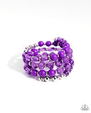 Paparazzi Colorful Charade - Purple Bracelet