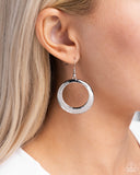 Paparazzi Retro Radius - Silver Earring