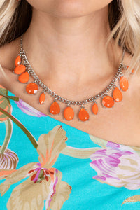 Paparazzi Fairytale Fortuity - Orange Necklace