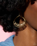 Paparazzi Island Ambrosia - Brass Earring