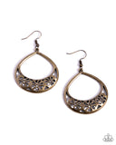 Paparazzi Island Ambrosia - Brass Earring