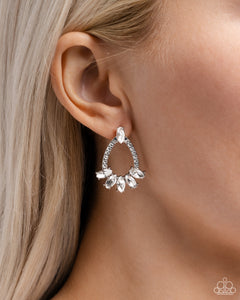 Paparazzi Experience Elegance - White  Earring