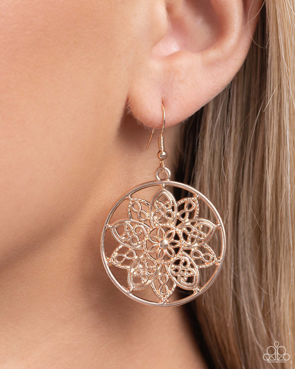 Paparazzi Garden Allure - Rose Gold Earring