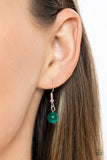 Paparazzi Elliptical Enchantment - Green Necklace