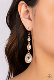 Paparazzi Dripping Self-Confidence - Gold Earring
