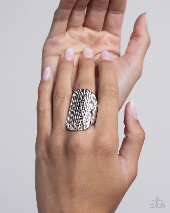 Paparazzi Thrilling Timber - Silver Ring