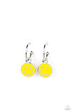 Paparazzi Subtle Smile - Yellow Earrings