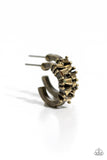 Paparazzi Rugged Rockstar - Brass Earring