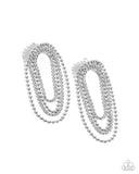 Paparazzi Endless Ease - White Earring