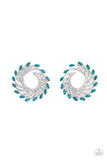 Paparazzi Firework Fanfare - Blue Earrings