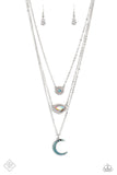 Paparazzi Lunar Lineup - Blue Necklace