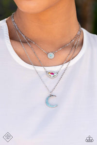 Paparazzi Lunar Lineup - Blue Necklace