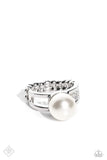 Paparazzi All American PEARL - White Ring
