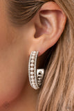 Paparazzi Pearl Happy - White Earrings