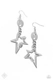 Paparazzi Iconic Impression - Silver Earrings