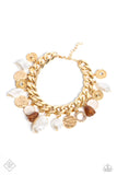 Paparazzi SEA For Yourself - Gold Bracelet