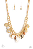 Paparazzi Now SEA Here - Gold Necklace