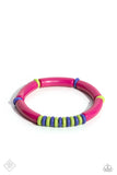 Paparazzi Poppin Pattern - Pink Bracelet