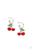 Paparazzi Cherry Caliber - Red Earring