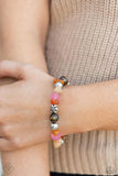 Paparazzi Garden Party Pattern - Orange Bracelet