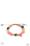 Paparazzi Garden Party Pattern - Orange Bracelet