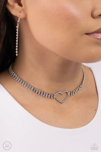 Paparazzi Rows of Romance - White Necklace