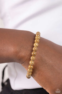 Paparazzi Sinuous Stones - Brown Bracelet