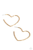 Paparazzi Summer Sweethearts - Gold Earring