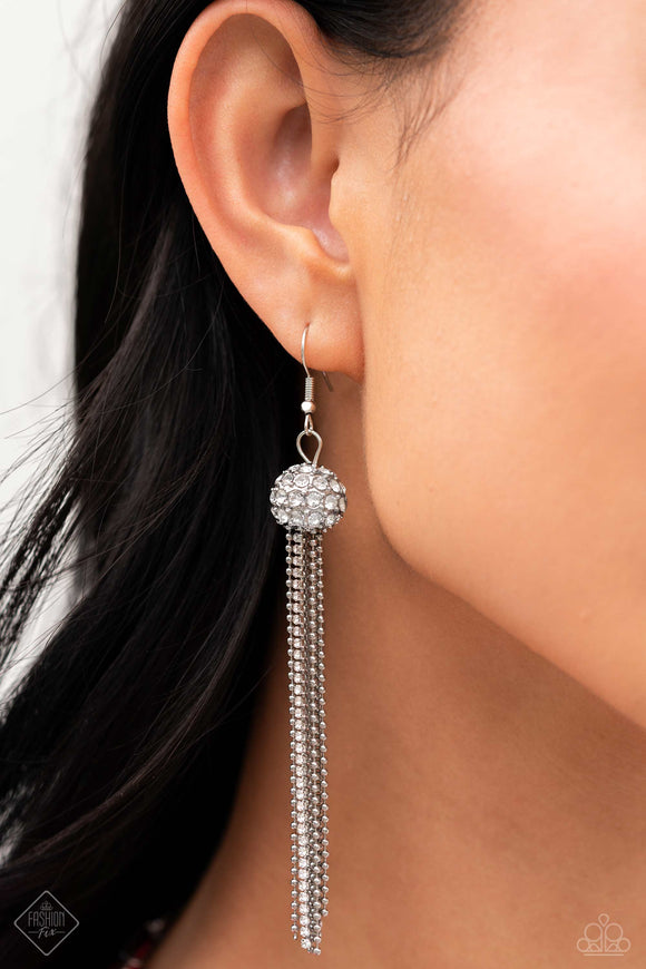 Paparazzi Polished Paramount - White Earrings