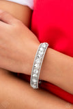 Paparazzi Polishing Promise - White Bracelet