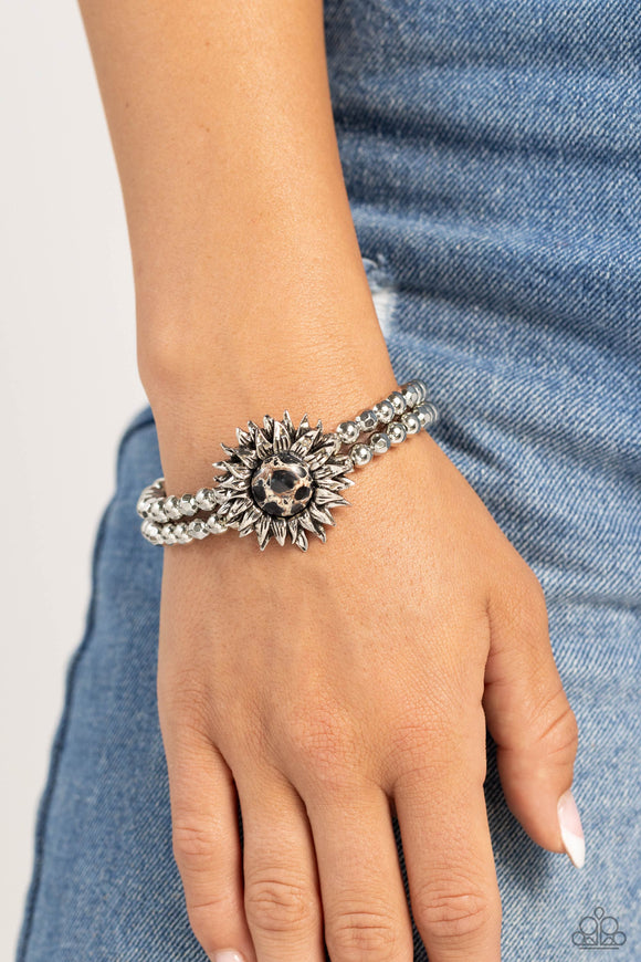 Paparazzi Sunflower Serenity - Black Bracelet