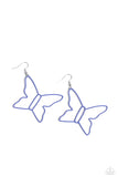 Paparazzi Soaring Silhouettes - Blue Earrings