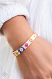 Paparazzi Multicolored Moment - Gold Bracelet