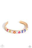 Paparazzi Multicolored Moment - Gold Bracelet