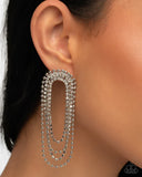 Paparazzi Endless Ease - White Earring